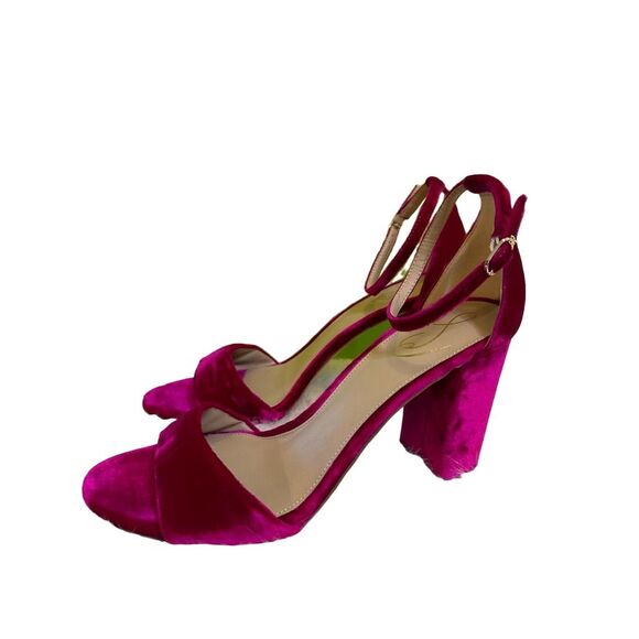 Sam Edelman Women's Velvet  Slingback Raspberry, Size 10 New in Box - Picture 6 of 17